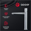 Agger Slim A2212100 Однозахватный смеситель c высоким изливом для накладной раковины без донного клапана A2212100