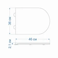 Сиденье для унитаза Teymi S40201 (совместимо T40201; T40601; T40103; T40203; T40104) быстросъемное дюропласт микролифт 1196075