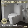 Унитаз напольный безободковый с быстросъемным сиденьем микролифт Teymi Lori T40309 1215678 - фото 92667