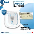 Унитаз напольный безободковый с быстросъемным сиденьем микролифт Teymi Lori T40309 1215678