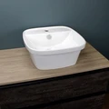 Раковина для ванной накладная и врезная с полочкой под смеситель Teymi Solli 43 artceramic белая T50205 1202056
