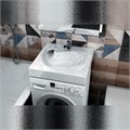 Раковина над стиральной машиной 60х60 литьевой мрамор Teymi Satu Pro T50414 1204495