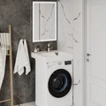 Раковина над стиральной машиной Teymi Lori Pro 60х60, литьевой мрамор T50412 1204493