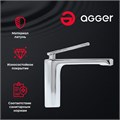 Agger Beauty A2602100 однозахватный смеситель для раковины без донного клапана A2602100