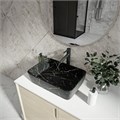 Раковина для ванной накладная Teymi Helmi 50 цвет черный мрамор T50295 1209637