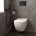 Унитаз подвесной Teymi Lori безободковый, сиденье микролифт T40501 1204453