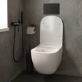 Унитаз подвесной Teymi Lori безободковый, сиденье микролифт T40501 1204453