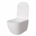 Унитаз подвесной Teymi Lori безободковый, сиденье микролифт T40501 1204453