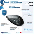 Раковина для ванной накладная Teymi Ellie 60 цвет черный мрамор T50599 1209662