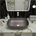 Раковина для ванной накладная Teymi Solli 60 artceramic цвет графит матовый T50396 1209648