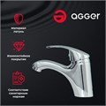 Agger Glad A1502100 однозахватный смеситель для раковины без донного клапана A1502100 - фото 9301 Agger Glad A1502100 однозахватный смеситель для раковины без донного клапана A1502100 - фото 9301