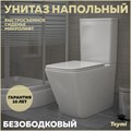 Унитаз напольный безободковый с быстросъемным сиденьем микролифт Teymi Helmi T40308 1205645 - фото 93038