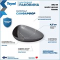 Раковина для ванной накладная Teymi Ellie 60 цвет графит мрамор T50591 1216202