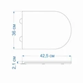 Сиденье для унитаза Teymi S40111 (совместимо T40111) быстросъемное дюропласт микролифт чёрное матовое 1209571