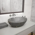 Раковина для ванной накладная Teymi Lori 40 цвет графит мрамор T50486 1216200