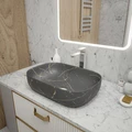 Раковина для ванной накладная Teymi Solli 60 artceramic цвет графит мрамор T50385 1216199