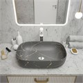 Раковина для ванной накладная Teymi Solli 60 artceramic цвет графит мрамор T50385 1216199