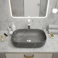 Раковина для ванной накладная Teymi Solli 60 artceramic цвет графит мрамор T50385 1216199
