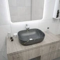 Раковина для ванной накладная Teymi Solli 50 artceramic цвет графит мрамор T50384 1216198