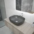 Раковина для ванной накладная Teymi Solli 50 artceramic цвет графит мрамор T50384 1216198