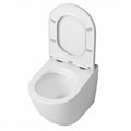 Унитаз приставной торнадо безободковый с быстросъемным сиденьем микролифт Teymi Lina HD T40104 1202054