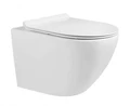Унитаз подвесной Teymi Lina H безободковый c сиденьем HARO Kano микролифт T40101HARO 1192181