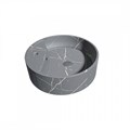 Раковина для ванной круглая накладная Teymi Lina S D40 цвет графит мрамор T50180 1216194