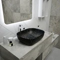 Раковина для ванной накладная Teymi Solli 50 artceramic цвет черный мрамор T50394 1209646