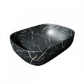 Раковина для ванной накладная Teymi Solli 50 artceramic цвет черный мрамор T50394 1209646