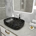 Раковина для ванной накладная Teymi Solli 60 artceramic цвет черный мрамор T50399 1209651
