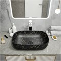 Раковина для ванной накладная Teymi Solli 60 artceramic цвет черный мрамор T50399 1209651