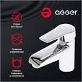 Agger Right A2902100 однозахватный смеситель для раковины без донного клапана A2902100