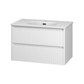 RIVA - 80 Тумба подвесная с 2 ящ. белый + раковина УТ000026198