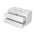 RIVA -100 Тумба подвесная с 2 ящ. белый + раковина УТ000026199