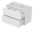 TOY - 70 Тумба подвесная с 2 ящ. белый + раковина УТ000025660
