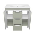 RISACCA pistachio - 90 Тумба напольная 2 дв. 1 ящ. мат. эмаль + раковина УТ000026421