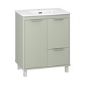 RISACCA pistachio - 70 Тумба напольная 2 дв. 1 ящ. мат. эмаль + раковина УТ000026419