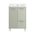 RISACCA pistachio - 60 Тумба напольная 2 дв. 1 ящ. мат. эмаль + раковина УТ000026418