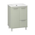 RISACCA pistachio - 60 Тумба напольная 2 дв. 1 ящ. мат. эмаль + раковина УТ000026418