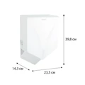 "ОТЕЛЬ" Сушилка для рук FX-31026B белая: 1000W, длина кабеля 30 см, LED индикатор, напряжение 220-240В, класс энергозащиты II, скорость вп 90м/с, вес FX-31026B
