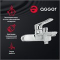 Agger Nice A2510000 однозахватный ванно/душевой смеситель с керамическим дивертором без душевого набора A2510000