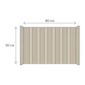 Коврик для ванной 1-ый Fixsen SANDAL, FX-8020N, светло-серый, 50х80см FX-8020N