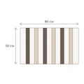 Коврик для ванной 1-ый Fixsen AMBER, FX-8040Z, mix (серый+бежевый+белый), 50х80см FX-8040Z