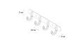 FX-1714 Equipment Планка 4 крючка FX-1714
