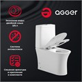 Agger AT01000 унитаз-компакт безободковый пристенный с горизонтальным выпуском AT01000