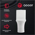 Agger AT01000 унитаз-компакт безободковый пристенный с горизонтальным выпуском AT01000