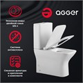 Agger AT02000 унитаз-компакт безободковый пристенный с горизонтальным выпуском AT02000