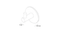 FX-558A Equipment Крючок 3М - 2 штуки черный FX-558A