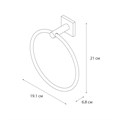 Полотенцедержатель кольцо FIXSEN Lux Chrome (FX-15011) FX-15011