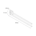 Полотенцедержатель рога 2-ой FIXSEN Lux Chrome (FX-15002A) FX-15002A